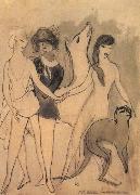 Marie Laurencin Deer,cat and three woman oil painting on canvas